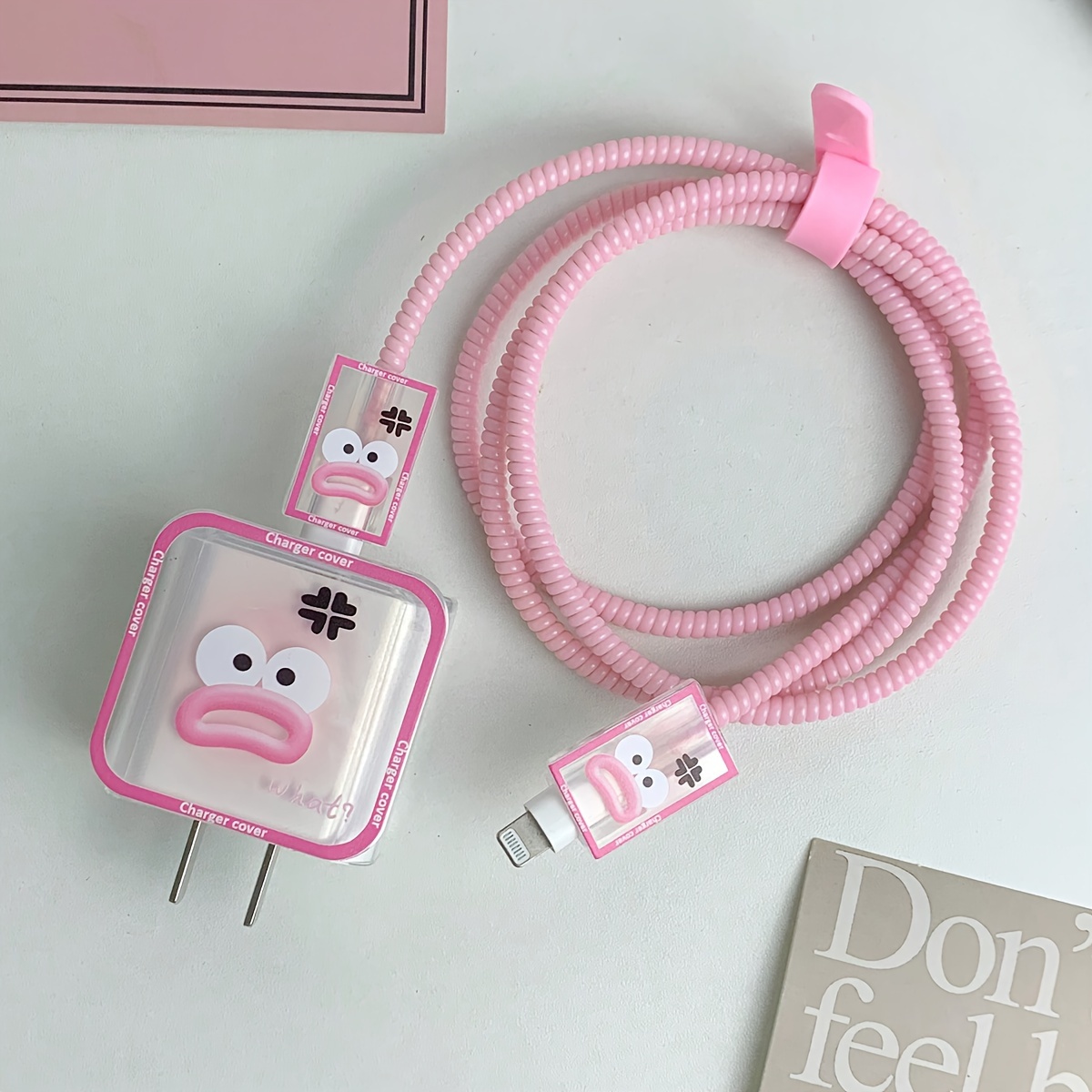 Pink Pig Charger Case for Apple 18W 20W Charger Protector Cable Winder for  Iphone 11 Data Cable Protectiv Rope Spiral Cable - AliExpress