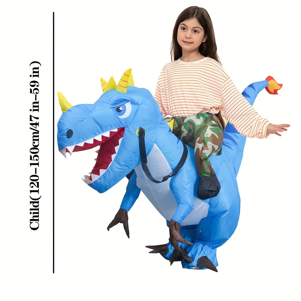 Déguisement Dinosaure Gonflable Enfant Bleu