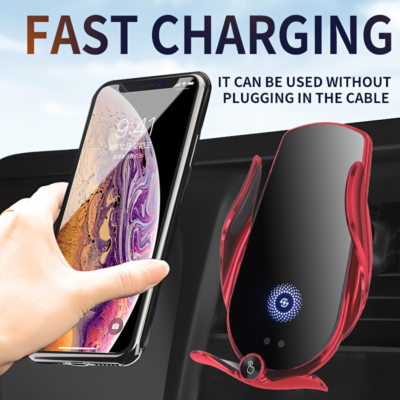 Chrono - Chargeur de voiture magnétique sans fil, support de téléphone à  évent à charge rapide 15 W compatible avec iPhone 12/12 Mini/12 Pro/12 Pro  Max, chargeur de voiture à serrage automatique