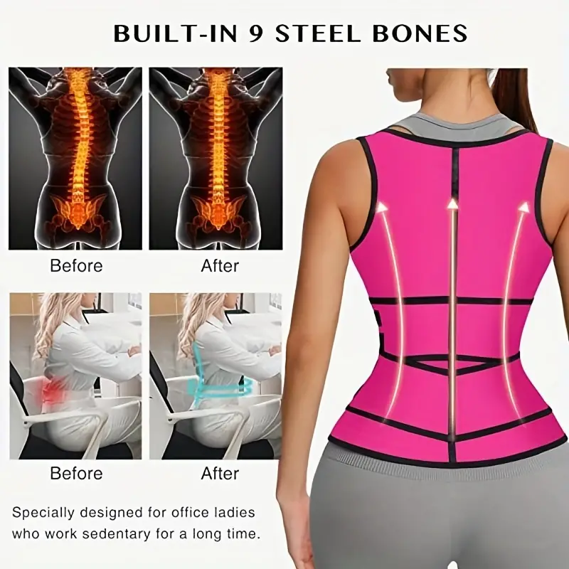 Black Adjustable Belly Belt 2 belted Vest Women's - Temu