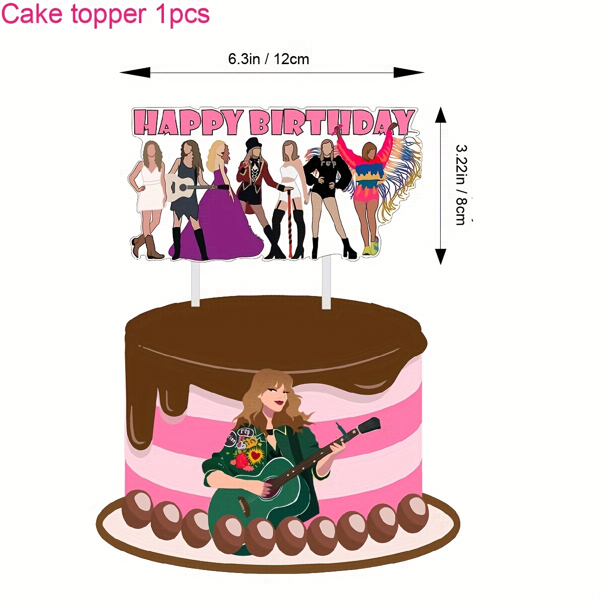Mean Girls the Musical Happy Birthday Bundle Banner Cake & Cupcake Toppers