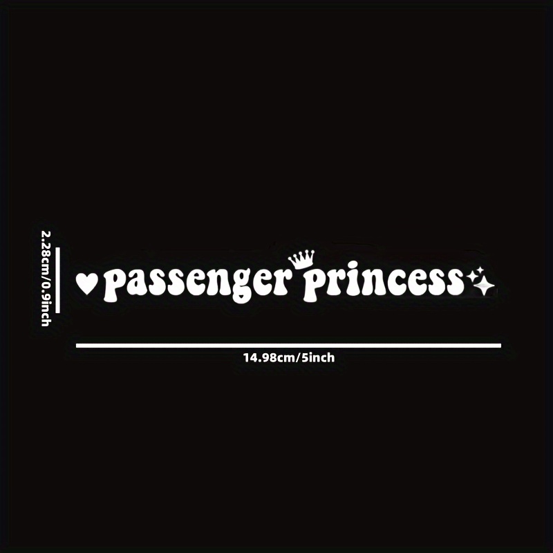 2023 Passenger Princess Sticker apply Cars In Car Rearview - Temu  Philippines