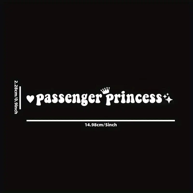 2023 Passenger Princess Sticker apply Cars In Car Rearview - Temu  Philippines