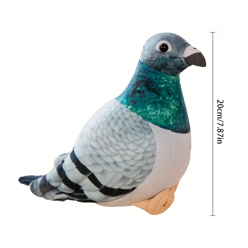 1 Pc 7.87in Simulation Pigeon En Peluche Jouet Mignon Pigeon - Temu Belgium