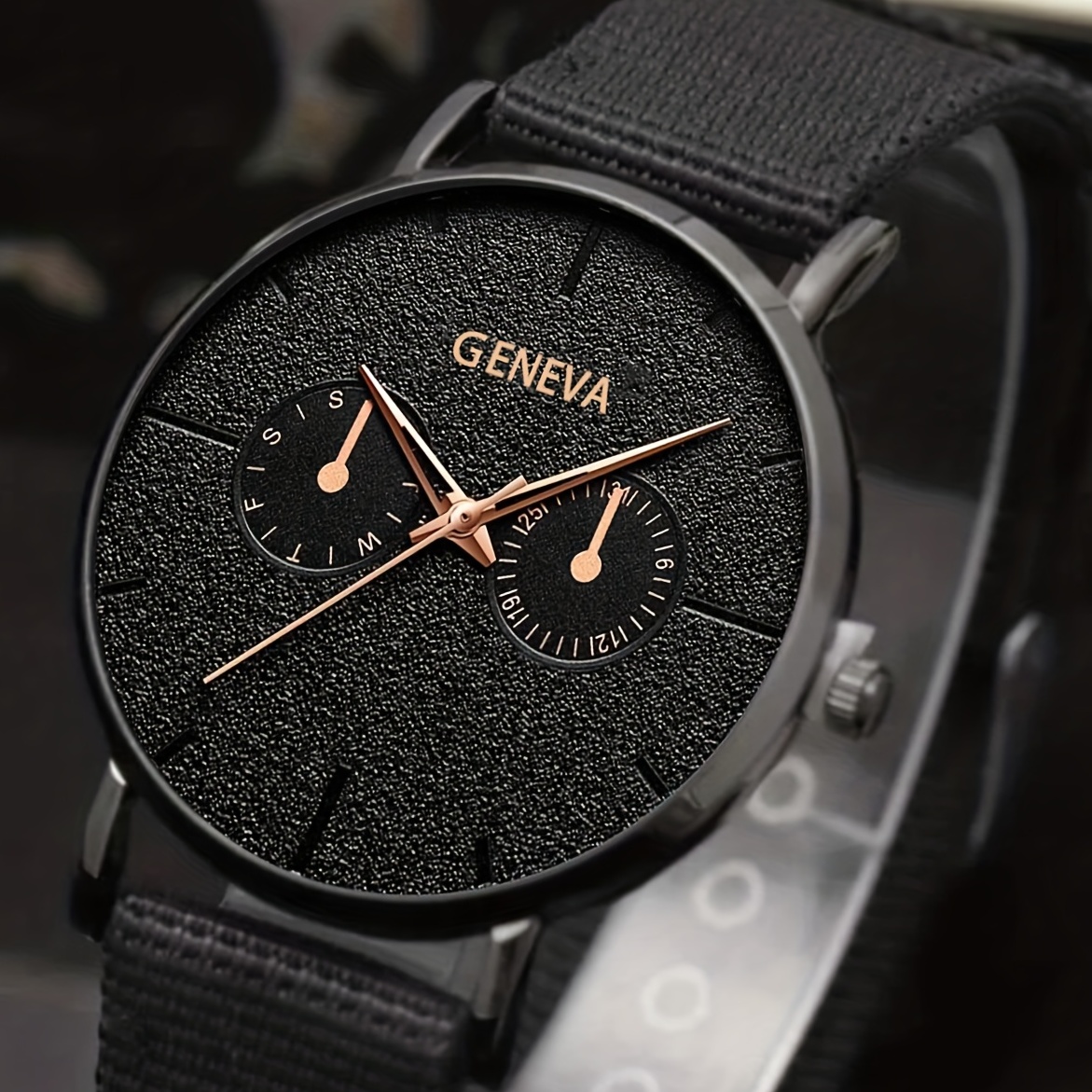 Black Casual Men's Watch & Versatile Bracelets - Temu Kuwait