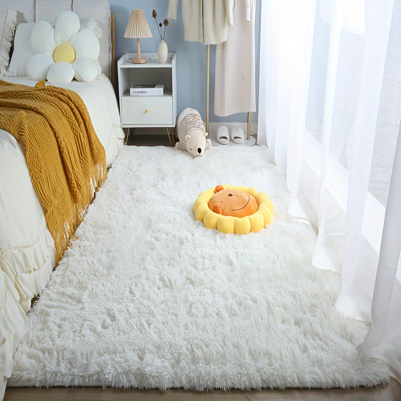 Tapis en peluche doux pour chambre à coucher • Moment Cocooning