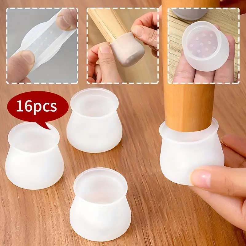 Silicone Chair Glue Cover Mute Wear resistant Stool Table - Temu