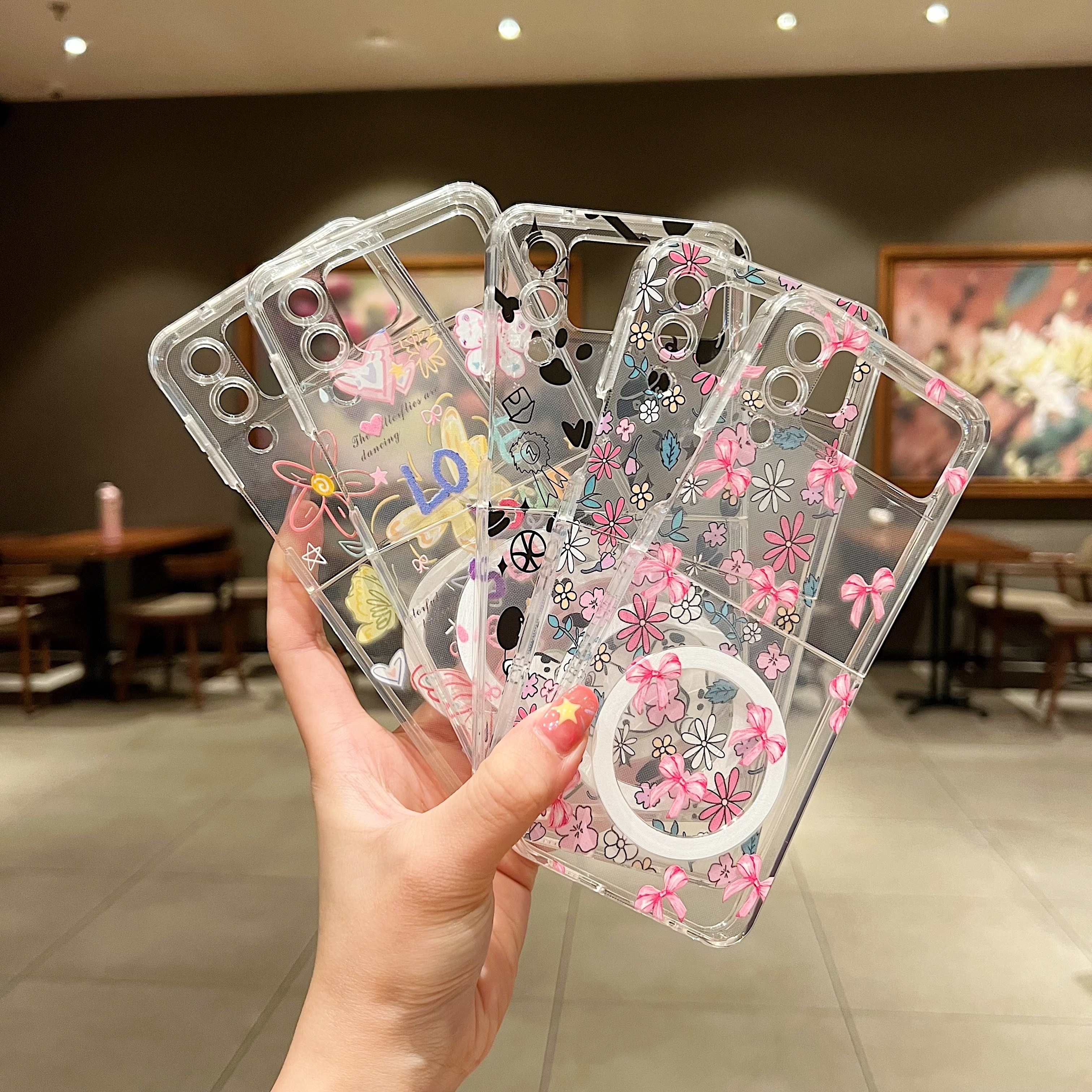 Cute Butterfly Pattern Soft Phone Case With Wireless Charging For