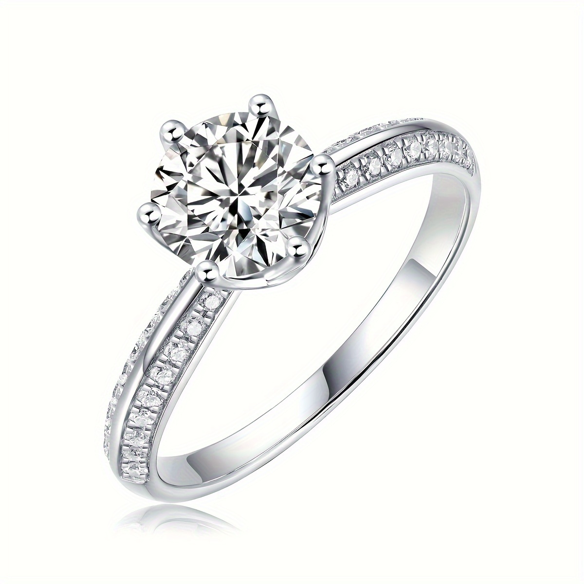 5 Carat Moissanite 925 Sterling Silver Ring main image 0