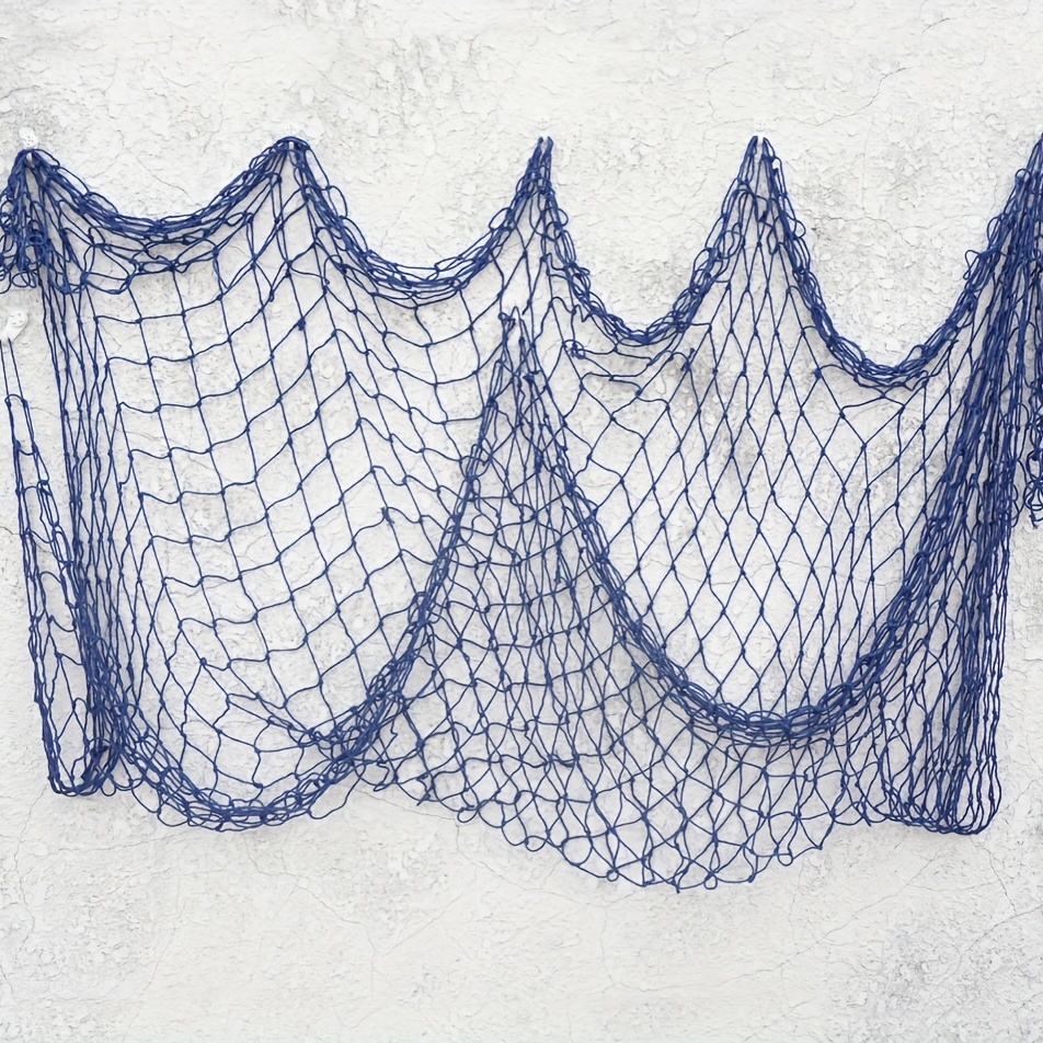 Natural Fish Net Decorative Cotton Fishnet Wall Hanging - Temu Canada