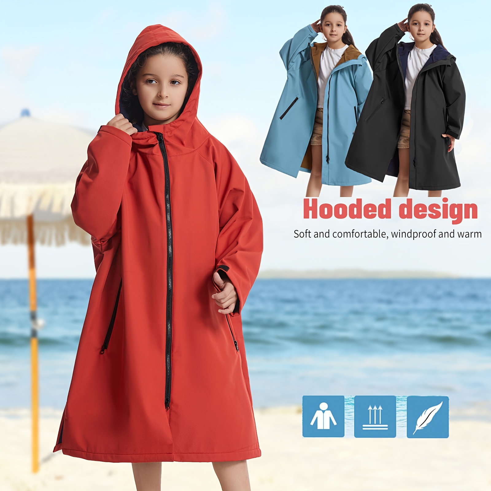 Ladies Stay Dry Changing Robe Style coat