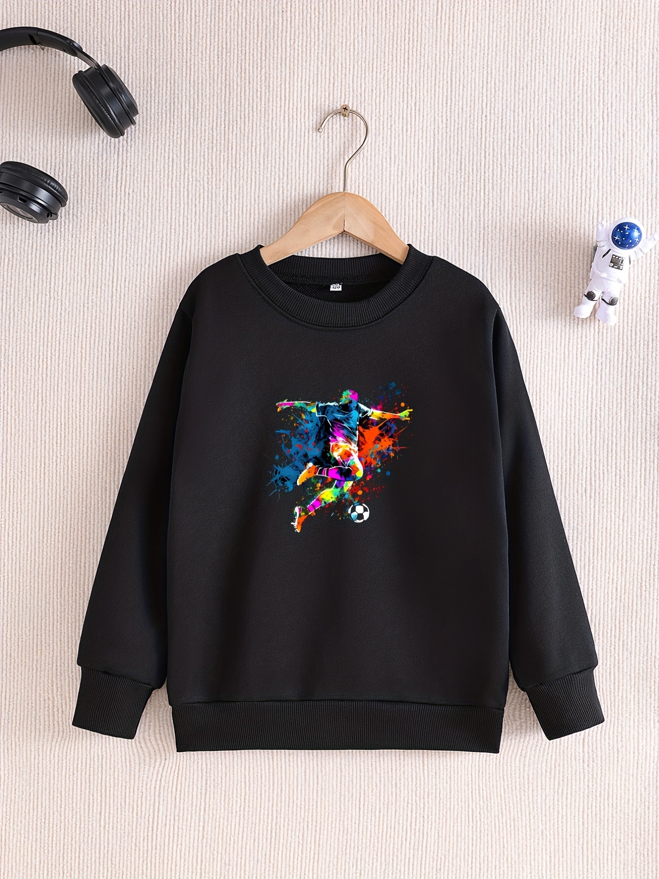 Camiseta Estampado Fútbol Niños Ligeramente Elástica Mangas - Temu