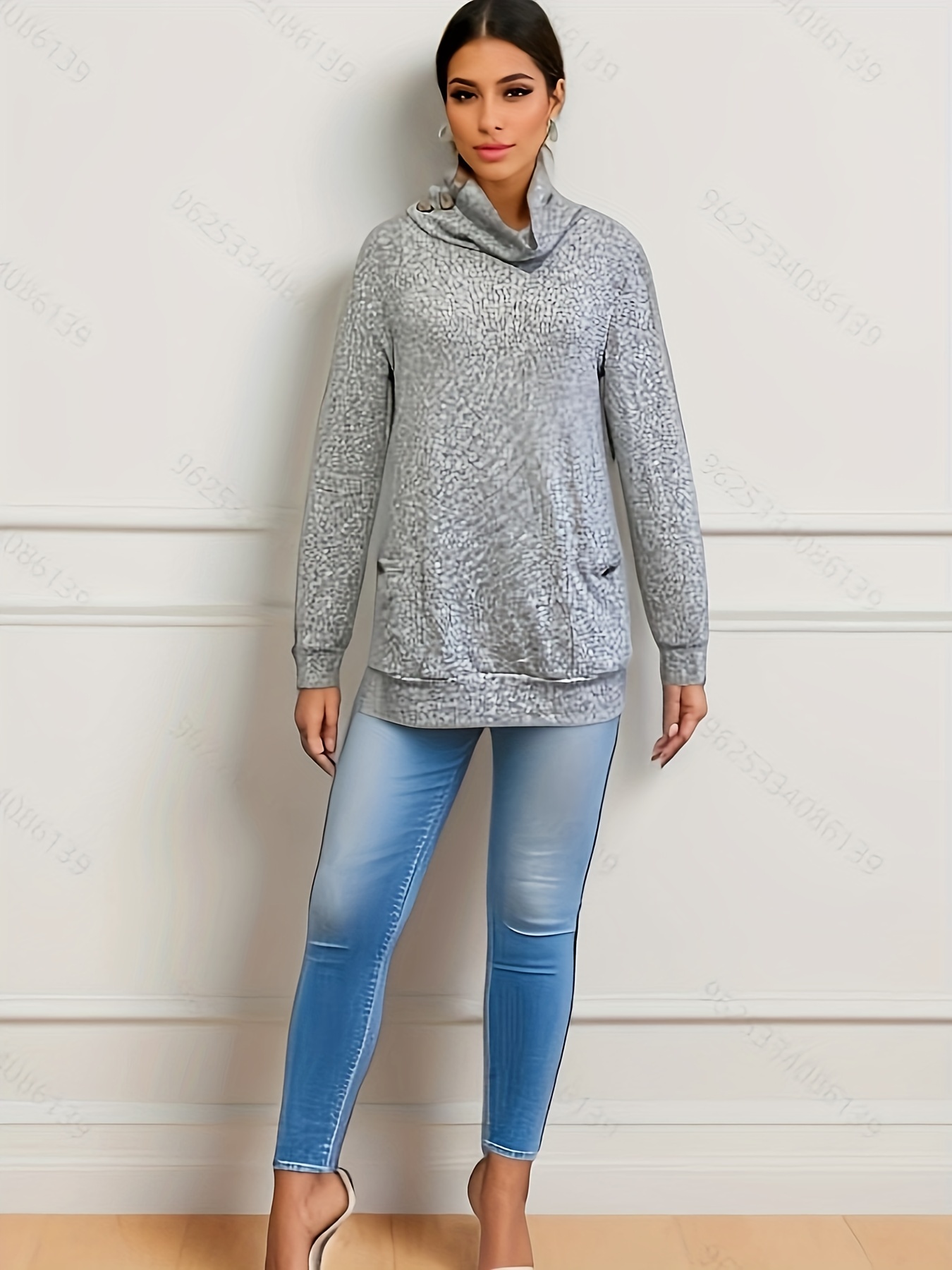 Cowl Neck Sweatshirt Women