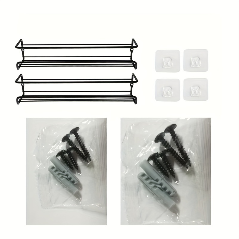 2/4pcs 4 Tier Spice Rack Wall Mount, Organizzatore Di Spezie A Risparmio Di  Spazio, Supporto Per Spezie A Vite O Adesivo Per Parete, Organizzatore Di  Spezie Per Montaggio Su Porta Di Armadio