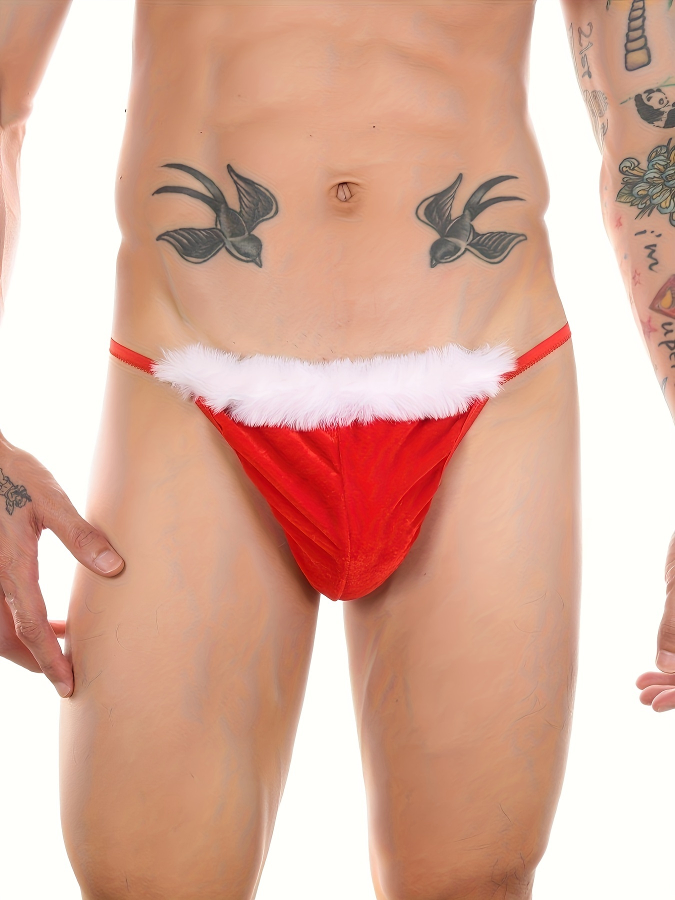 Men Christmas Reindeer Elephant Trunk Thong G-String Brief Pants Underwear  Sexy