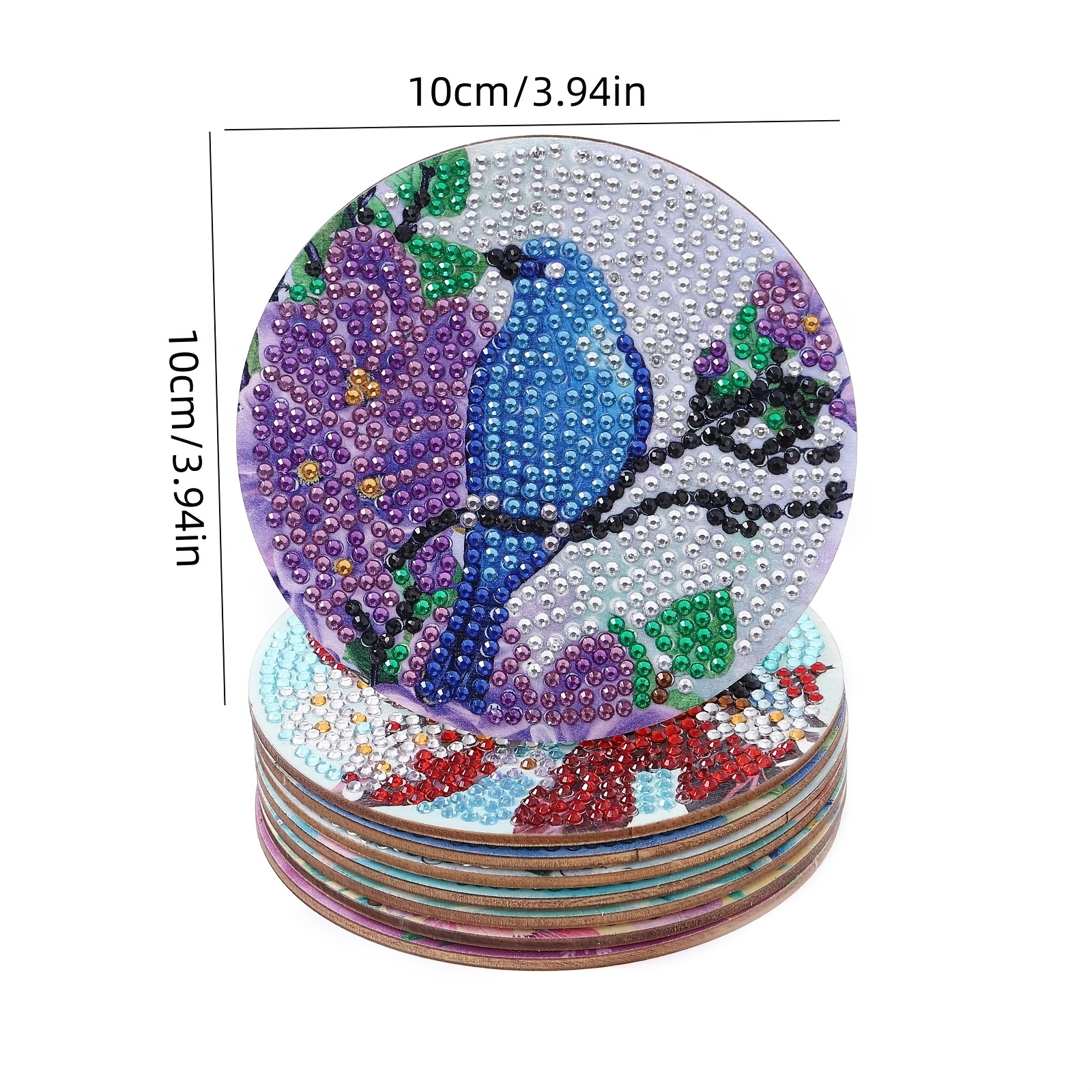 Diamond Painting Coaster Drink Diy Life Bird Pattern Coaster Diamond Art  Kit Adult Kids Beginner Diamond Art Craft Supplies - Temu