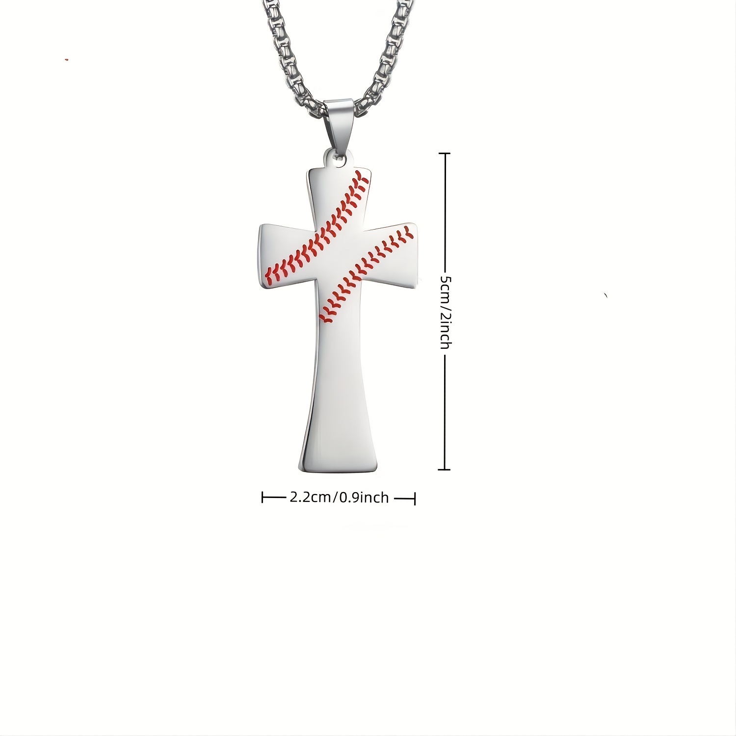 Creative Baseball Cross Necklace Stainless Steel Men s Temu