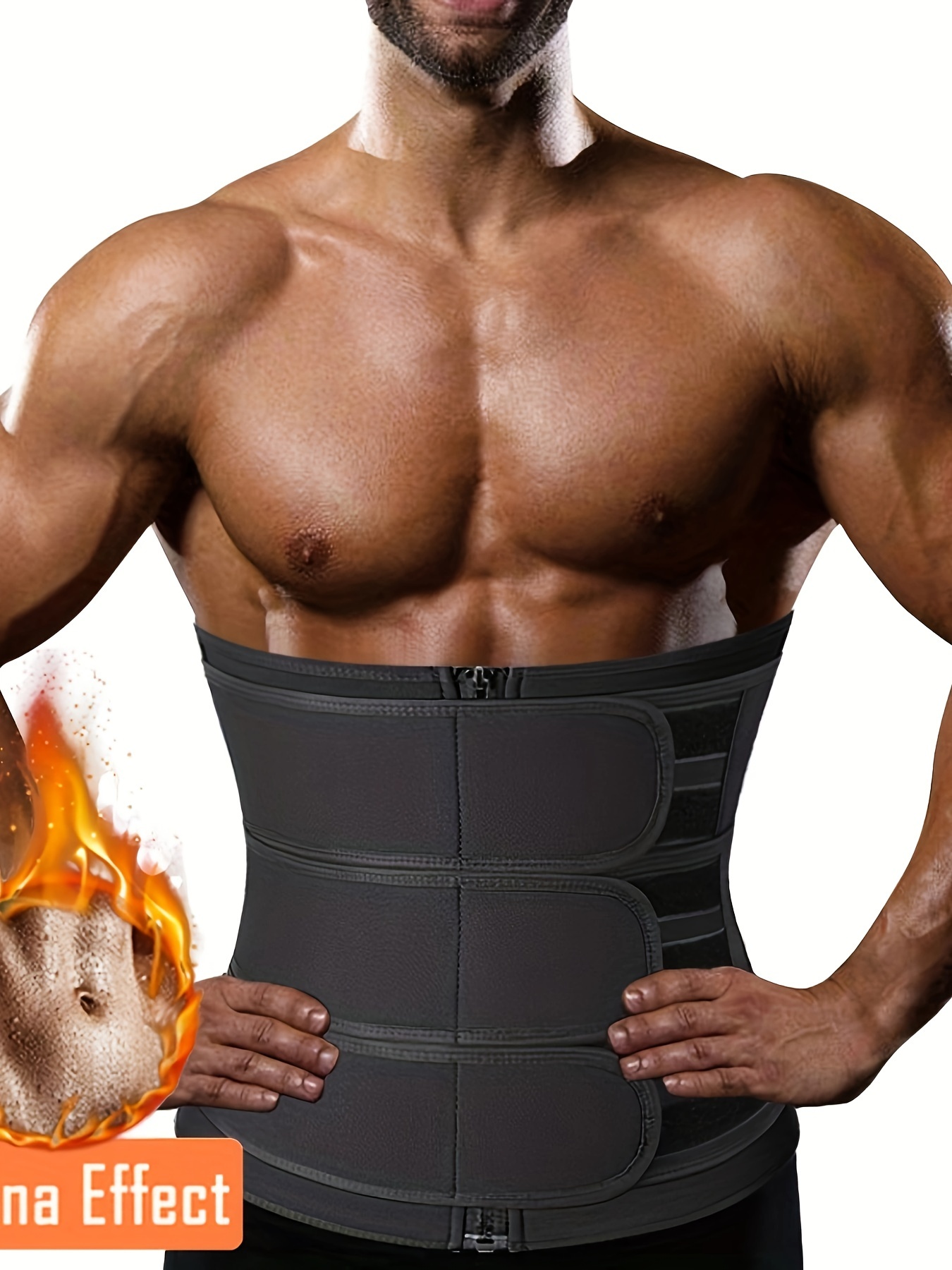 Men Breathable Slim Waist Trainer Corset Belt Workout Weight Loss Body  Shaper