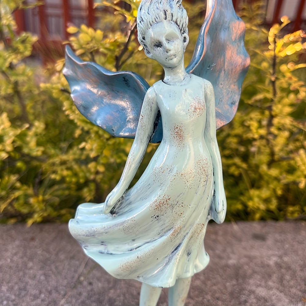 Style nordique Résine Adorable Ange Figurine Statue Intérieure En
