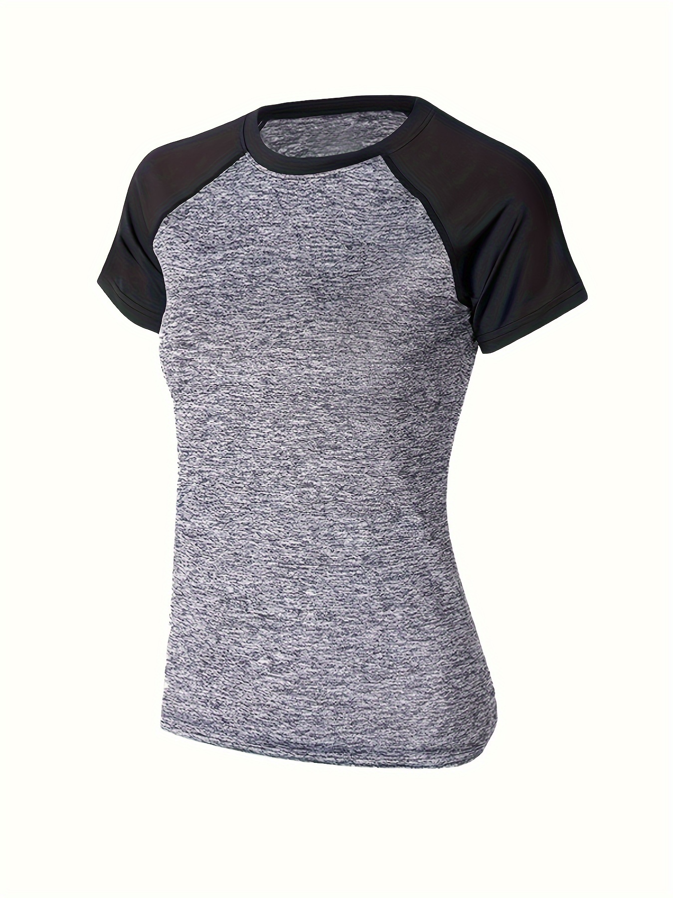 Two Tone Quick Dring Sports Shirts Summer Round Neck Fitness - Temu Canada