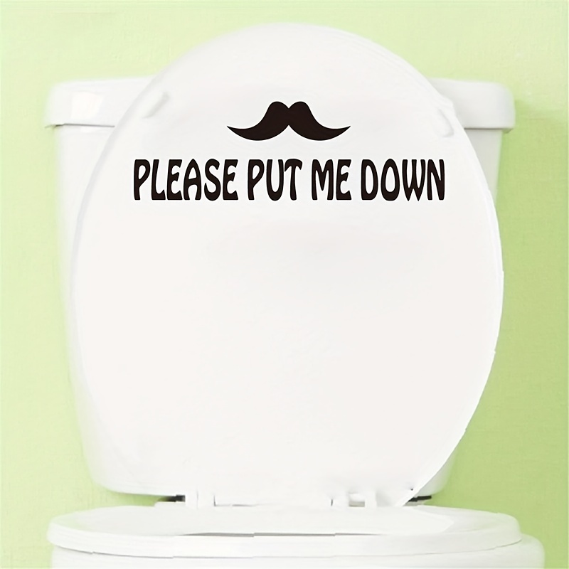 Put A Fun Practical Toilet Seat Cover Sticker Remind Temu