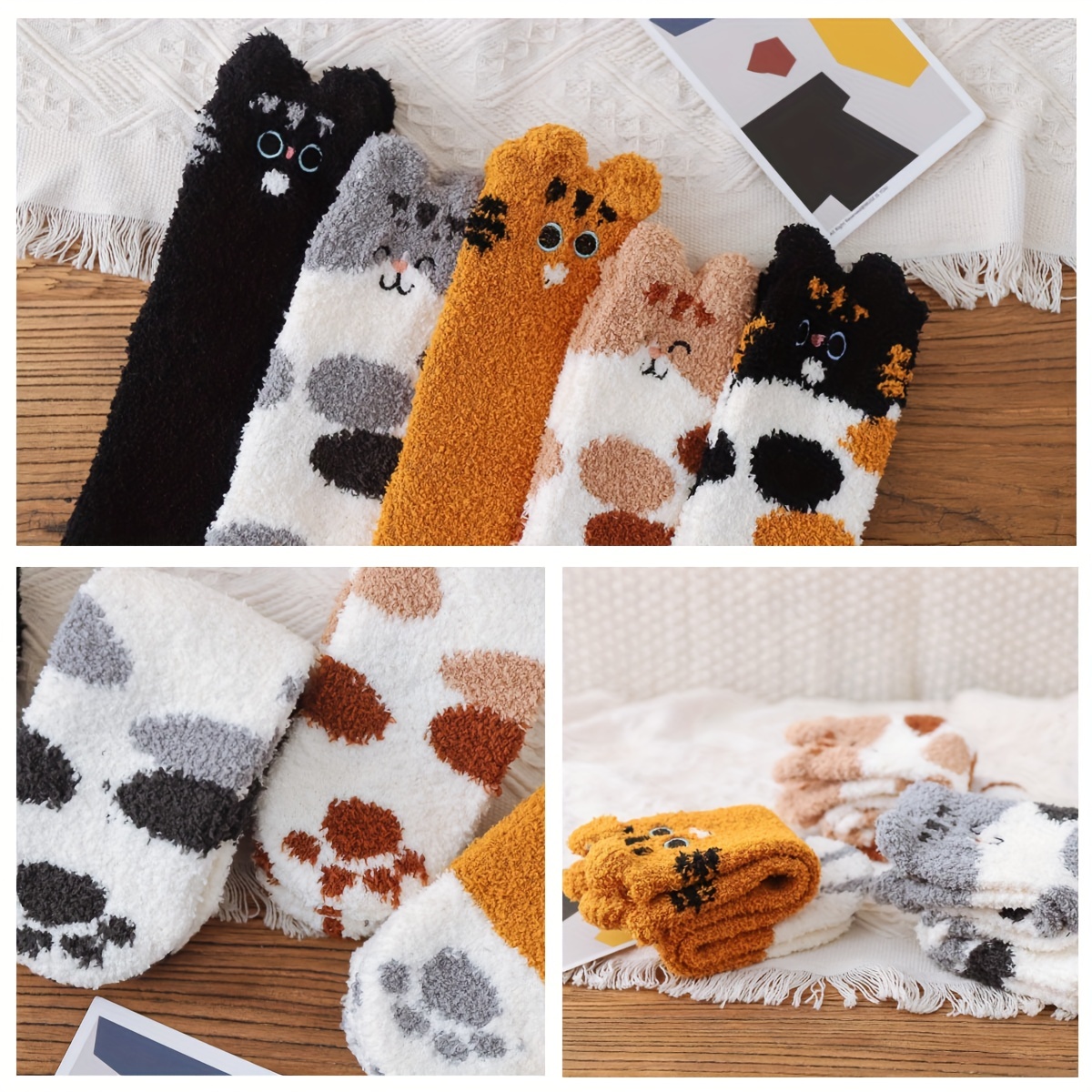 Women's Winter Super Soft Warm Cozy Fuzzy Socks Grips Women - Temu