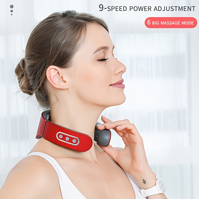 Intelligent Pulse Cervical Spine Massager With Constant Temperature And Hot  Compress, Home Neck Massage Device For Head And Neck, Gift For Men And  Women - Temu