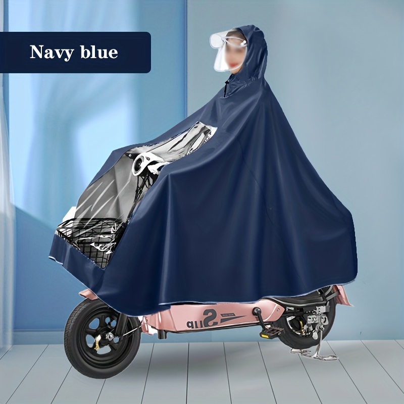 waterproof motorcycle bike raincoat rainwear poncho fashion portable electric vehicle rain coat details 5