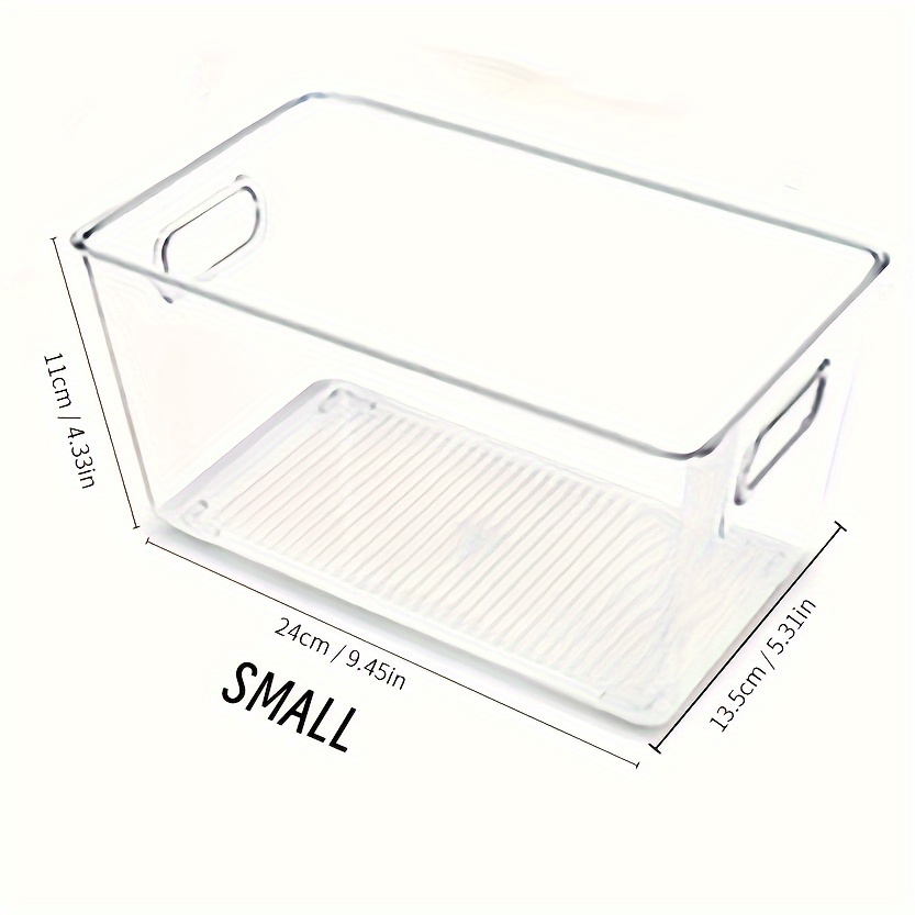 Refrigerator Organizer With Hollow Handle Clear Kitchen - Temu