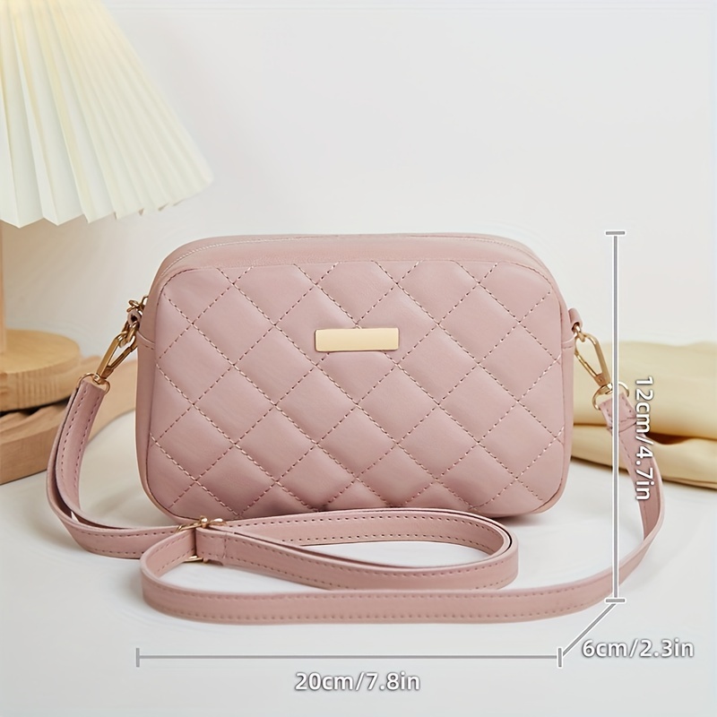 Handbag, Small Fashion Cute Crossbody Bags Set, Quilted Detail Shoulder Bag  With Mini Purse - Temu