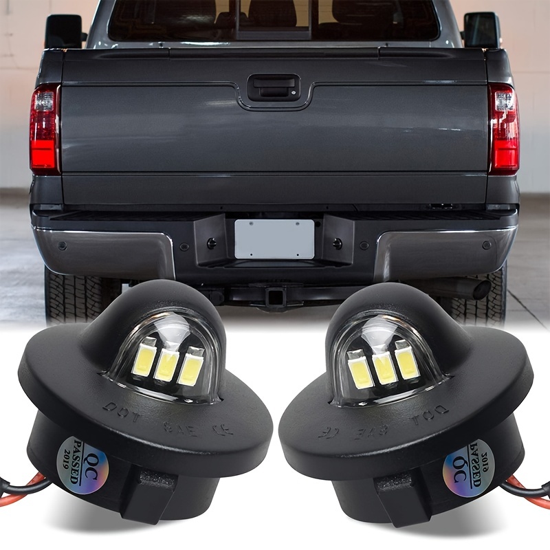 Gempro License Plate Light Assembly LED Tag Lamp Replacement for Ford F150  F250 F350 F450 F550 Superduty Bronco Excursion Ranger Expedition Explorer