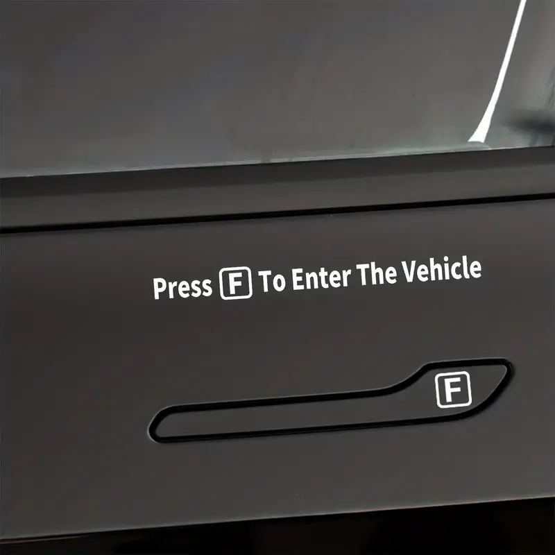 Press F To Start Your Adventure - Car Sticker - Temu