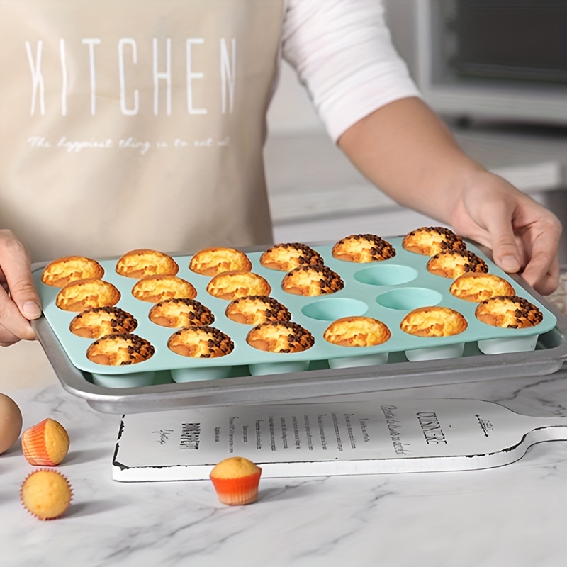 Mini Muffin Pan, Non-stick Food Grade Baking Cupcake Pan, 24 Cavity Pudding  Mold, Oven Accessories, Baking Tools, Kitchen Gadgets, Kitchen Accessories  - Temu