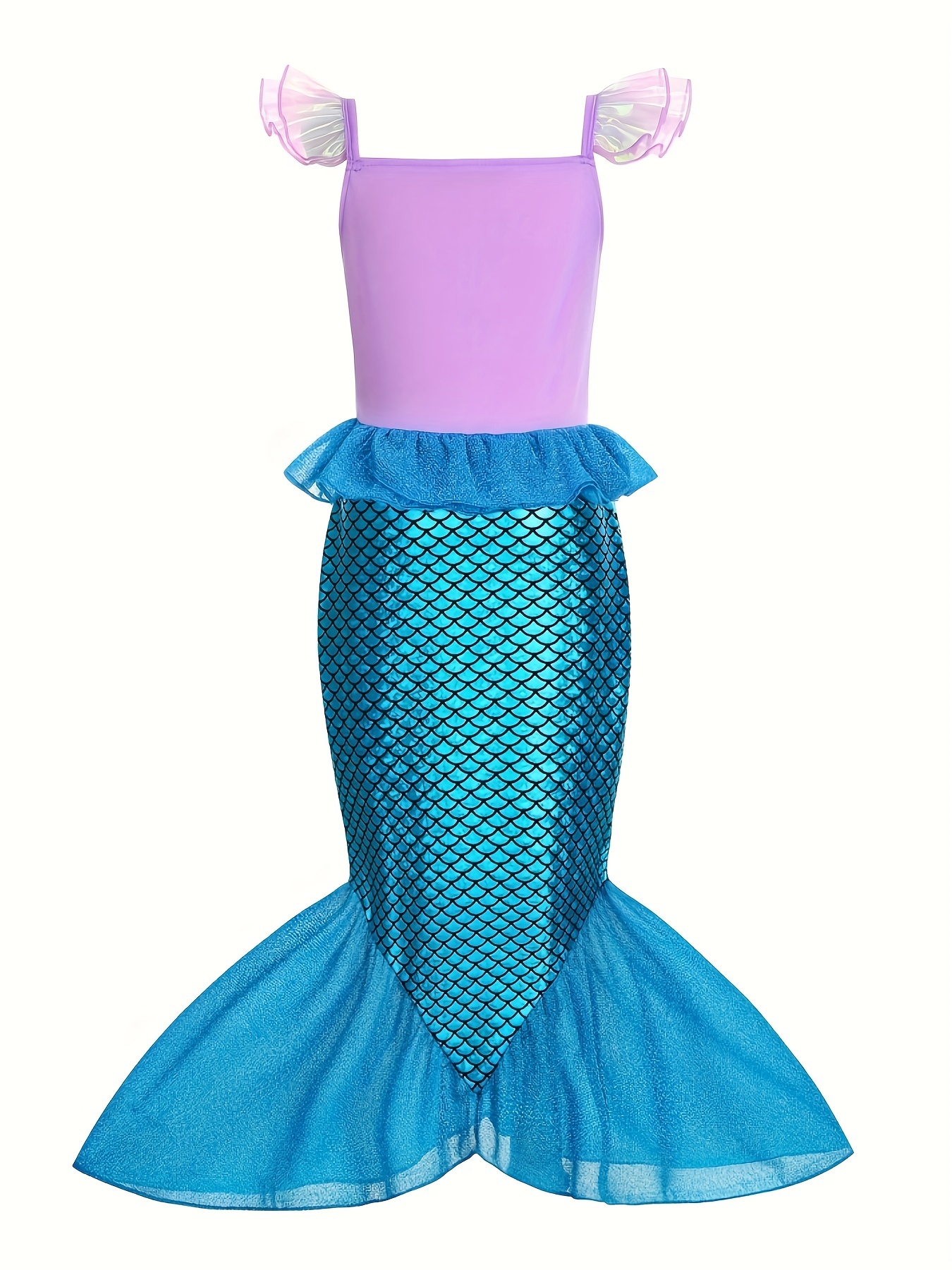 Disfraz Vestido Sirenita Niña Vestido Disfraz Sirena Bebé Para Fiesta  Sirenita Ariel