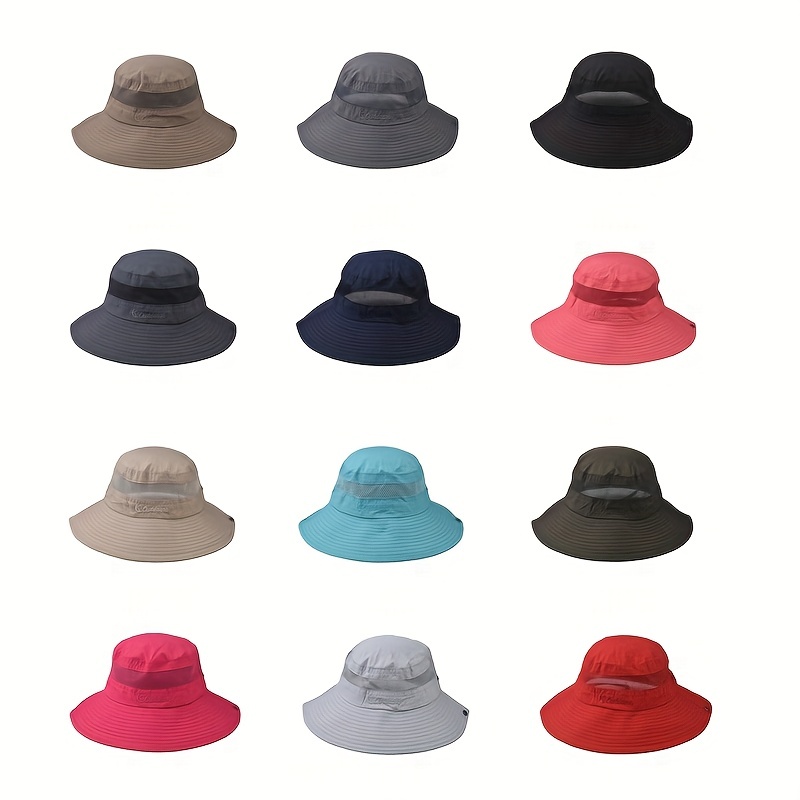 Adjustable Spring Summer Outdoor Sun Hat For Men Women With Wide Brim  Safari Hiking Hat Fishing Hat - Jewelry & Accessories - Temu United Kingdom