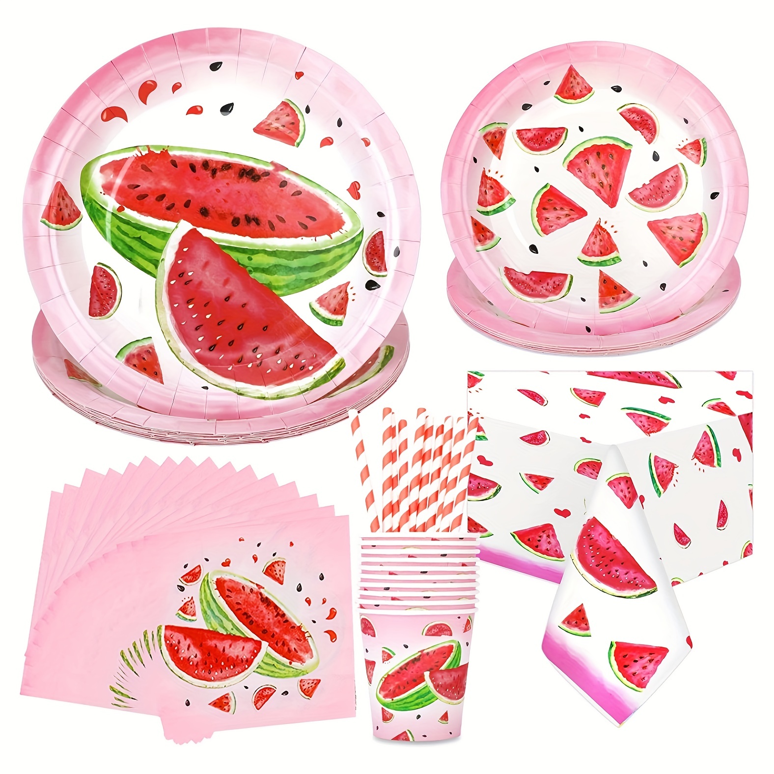 One in a Melon Party Decorations, Watermelon First Birthday Party Supplies,  W