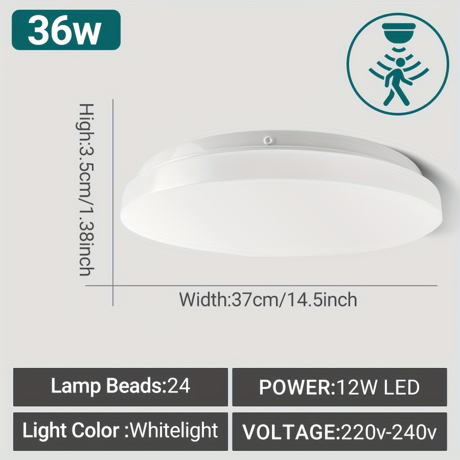 Acheter un plafonnier LED avec capteur de mouvement 24W