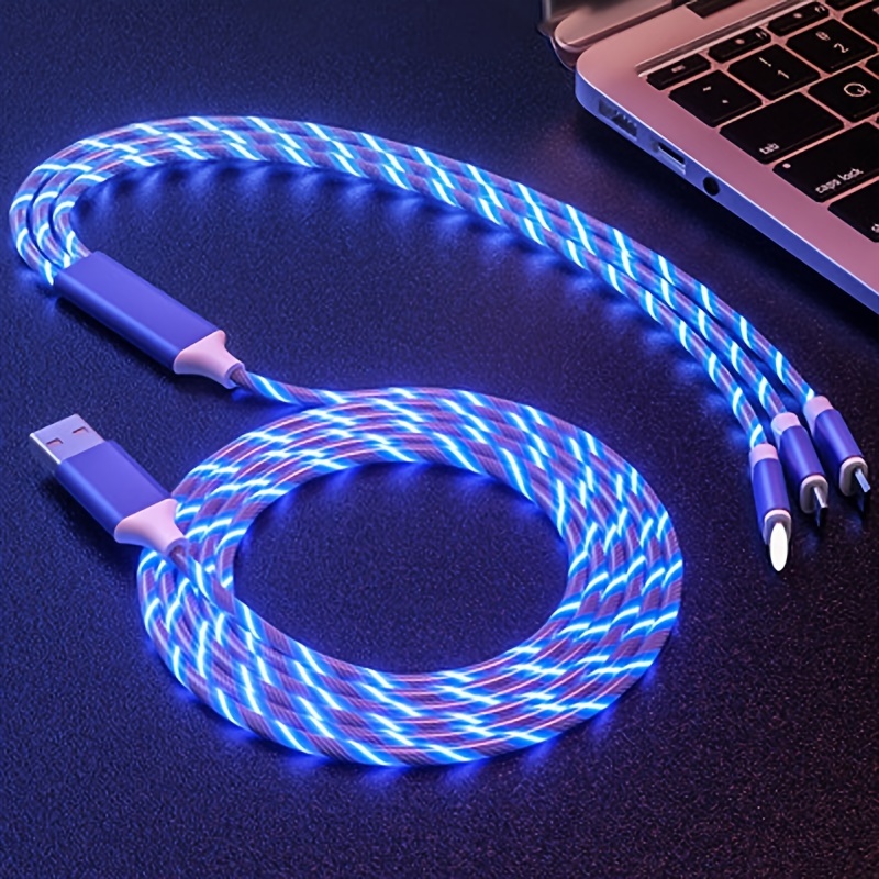 flowing led usb c cable