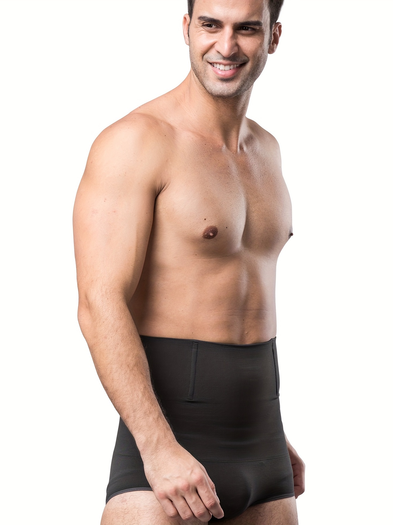 Buy online Black Cotton Blend Tummy & Thigh Shaper Shapewear from Innerwear  for Men by Uncle Charming for ₹499 at 50% off