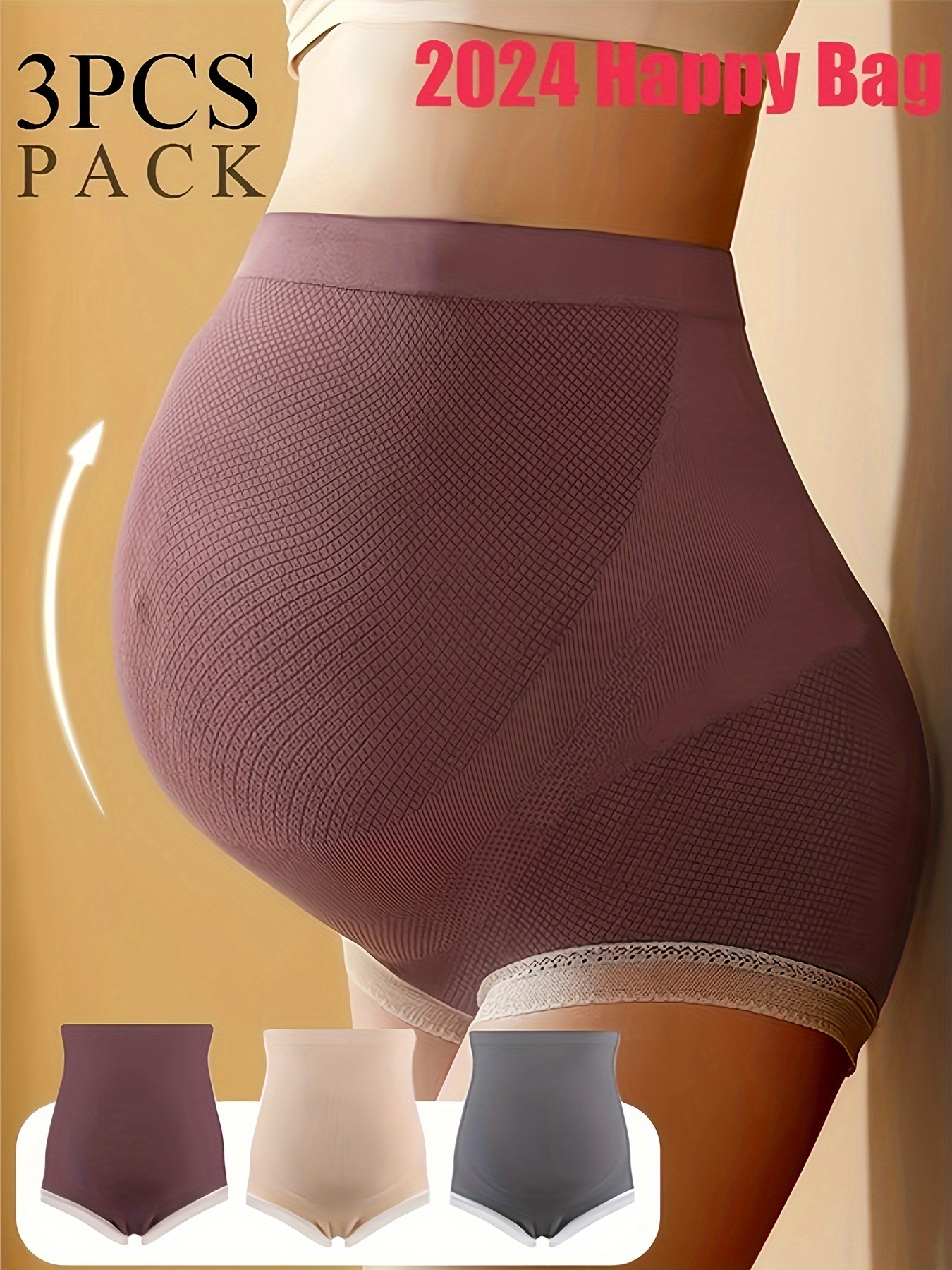 Pregnant Women's Seamless Comfy Panties Stretch - Temu Canada