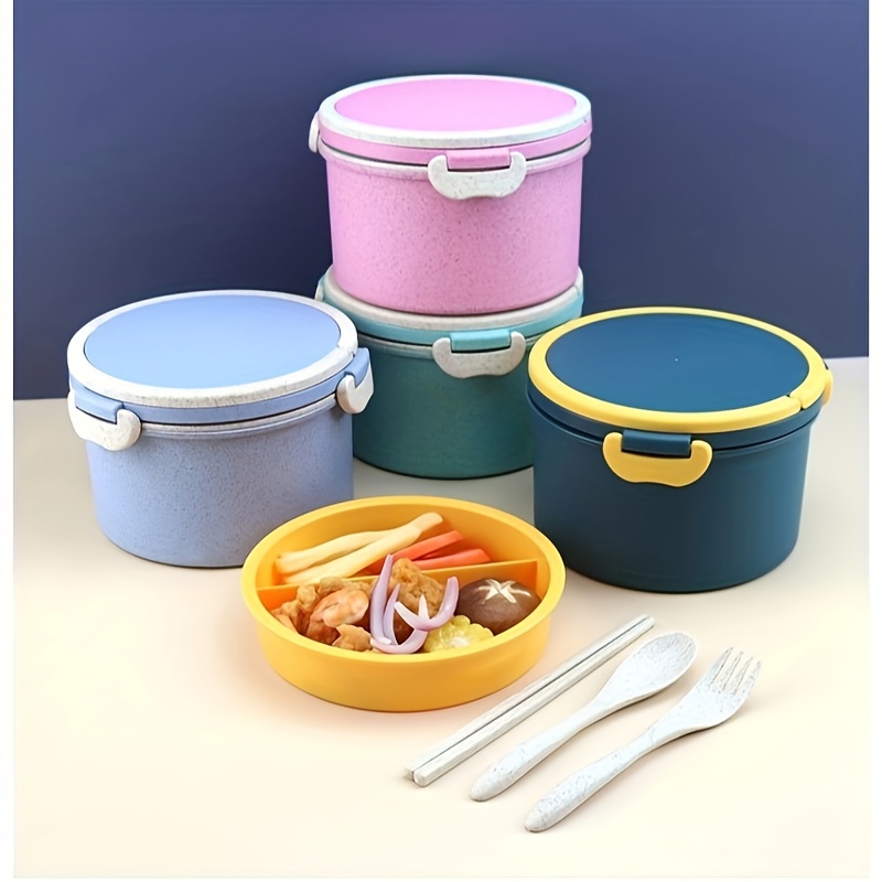 Microwaveable Wheat Straw Bento Box Reusable - Temu