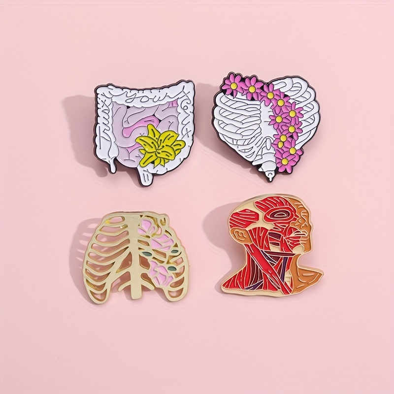 Half Heart Half Brain Combination Creative Brooch Artistic Sense Organ  Accessories Suitable for Medical Workers (8) : : Clothing, Shoes &  Accessories