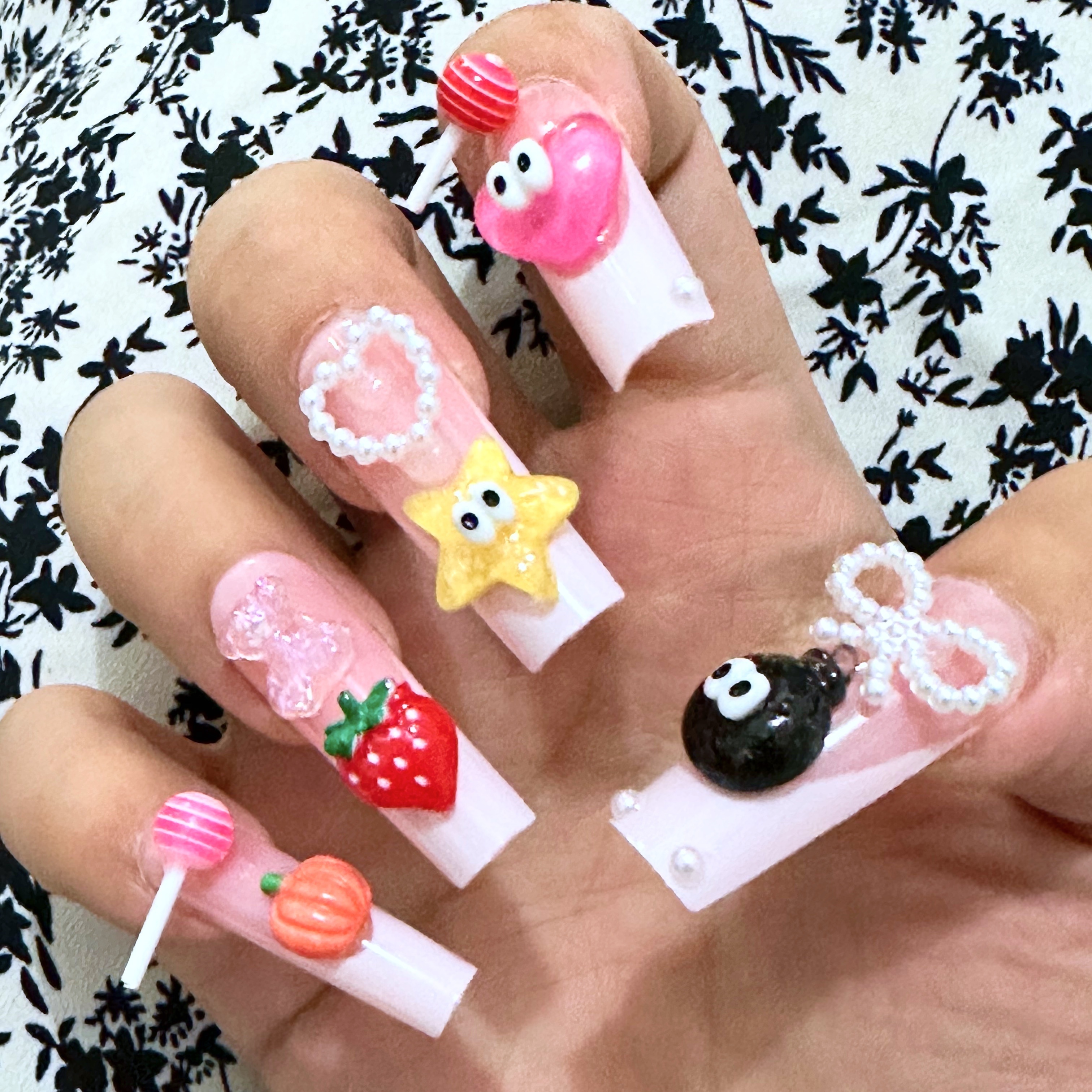 Gummy Bear Nails 🧸  Bears nails, Nail charms, Nails