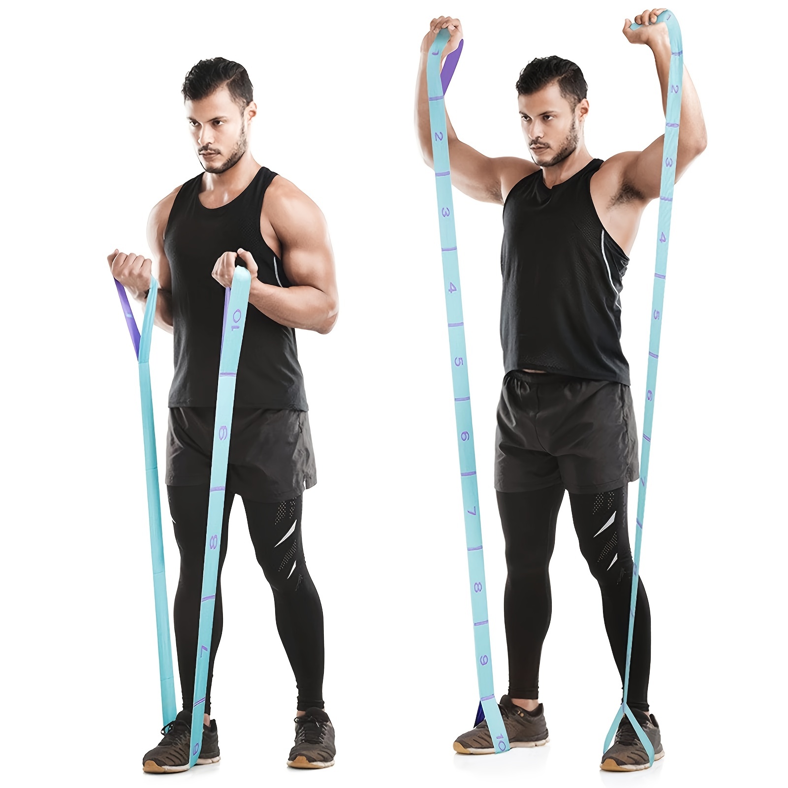 Adjustable Yoga Stretching Loop Band Leg Foot Workouts - Temu