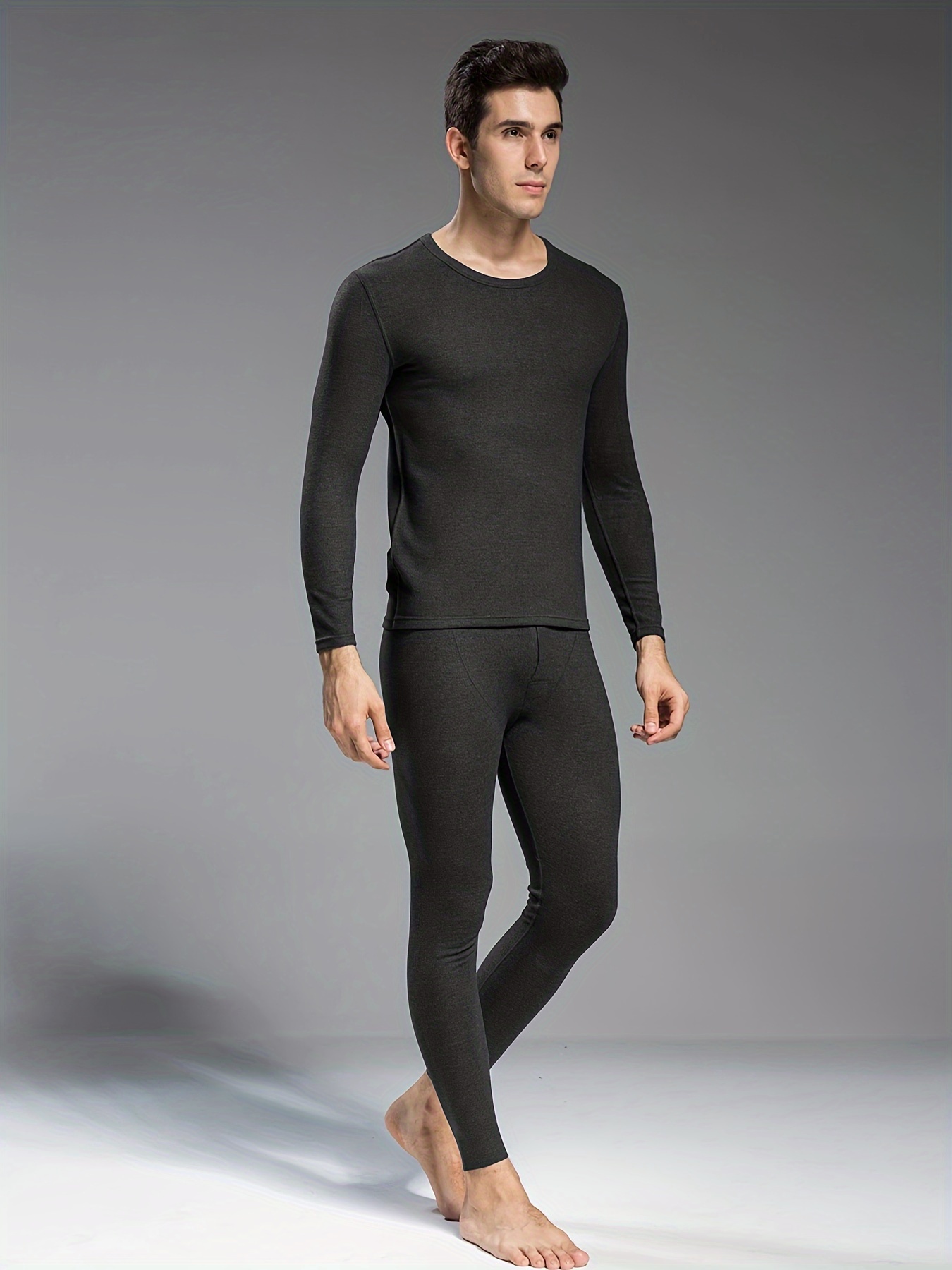 Seamless Thermal Underwear Set Men Base Layer Set Autumn - Temu Canada