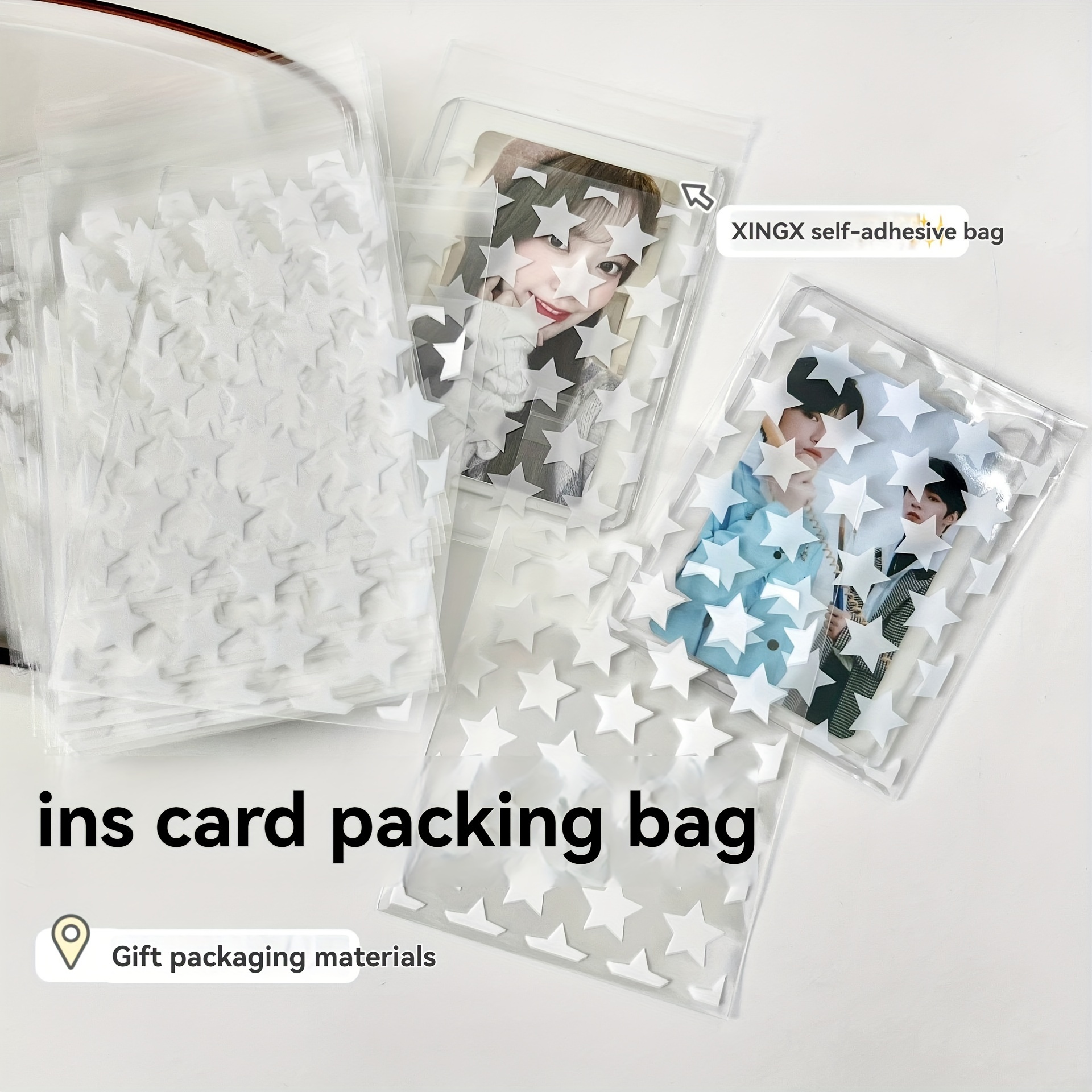 100 Bolsas Autoadhesivas Plástico Transparent Pequeñas - Temu