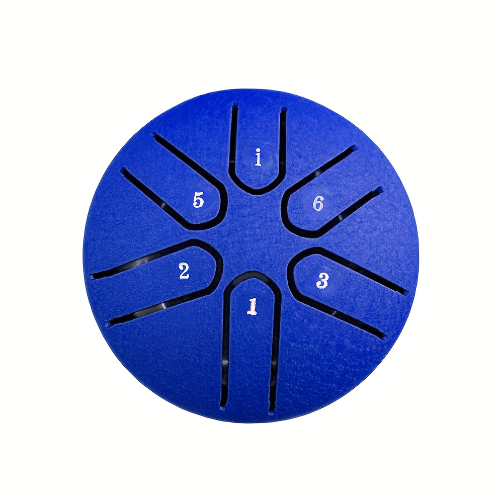 7.62cm 6-note Mini Ethereal Drum For Meditation, Percussion, Instruments, Music, Yoga, Education, Black/Green/Purple/Navy/Golden