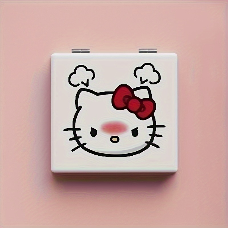 Mignon Hello Kitty Petit Miroir, Miroir De Maquillage Double Face