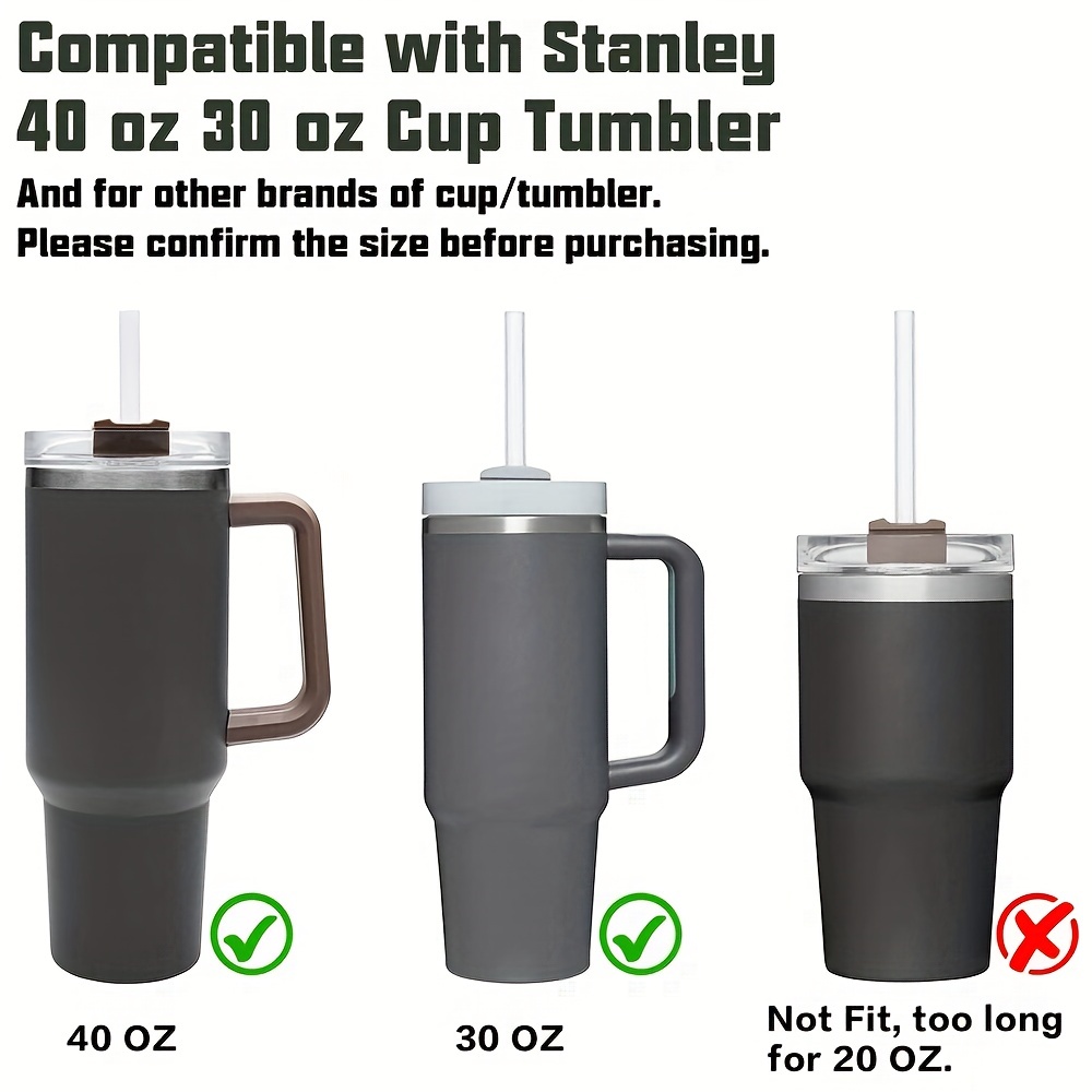 6pcs Replacement Straws for Stanley Adventure Quencher 40oz Travel  Tumblers, Reusable Plastic Straw with Cleaning Brush for Stanley Cup 40 oz  Water Jug Accessories (30cm / 11.8inch Long)