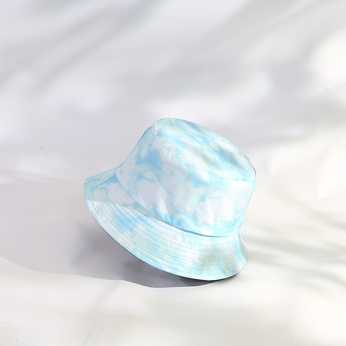 Tie Dye Print Bucket Hat Reversible Sunscreen Beach Fisherman Cap